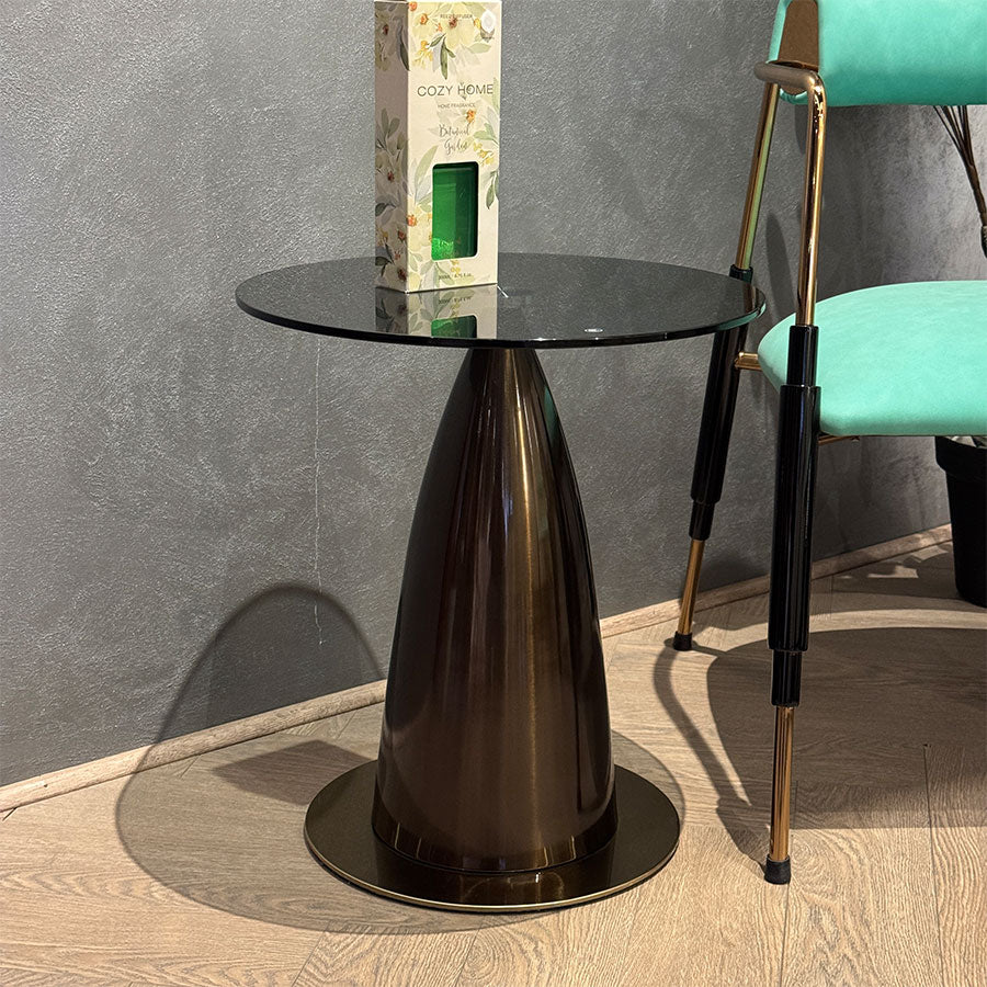 Obsidian Halo Side Table