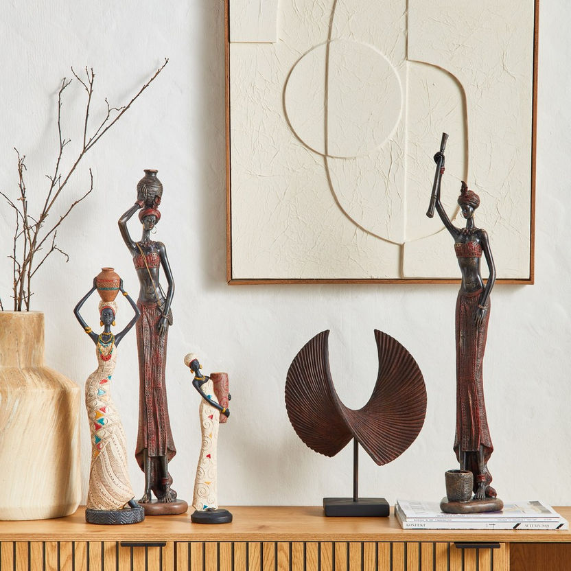 Tides Ribbed Wave Decorative Showpiece