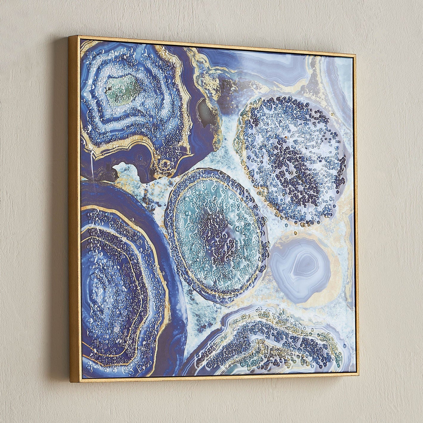 Zuzanna Jewelled Framed Wall Art - 60x60 cm