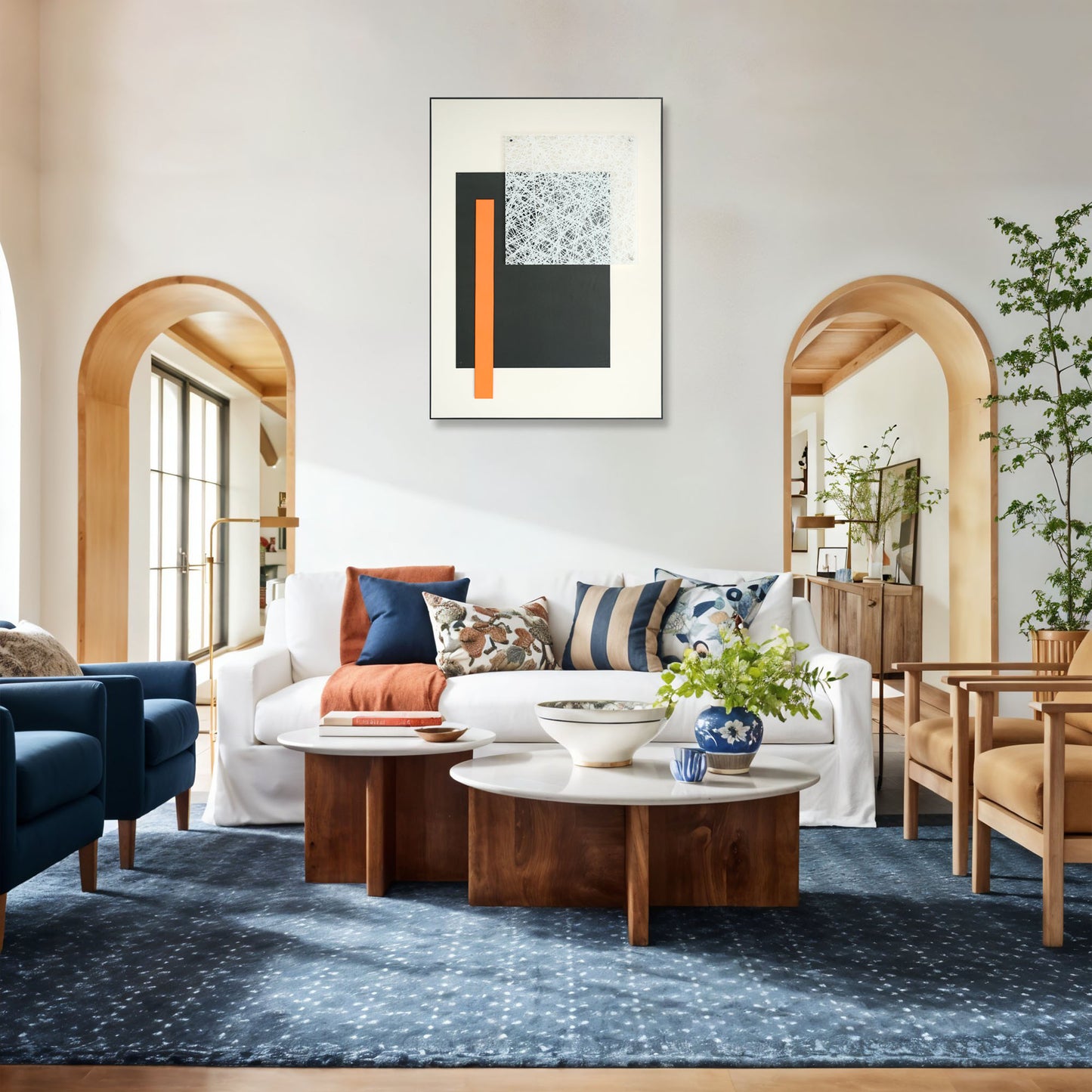 Black Rectangle Abstract Classic Wall Art