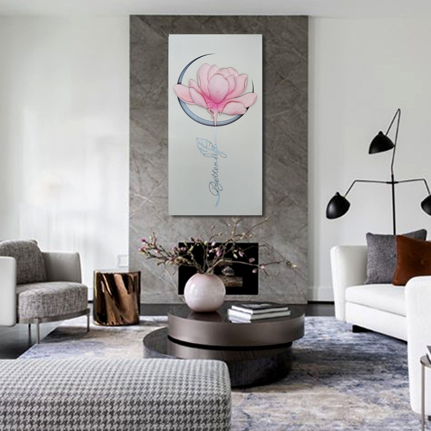 Rose Art with Back Led