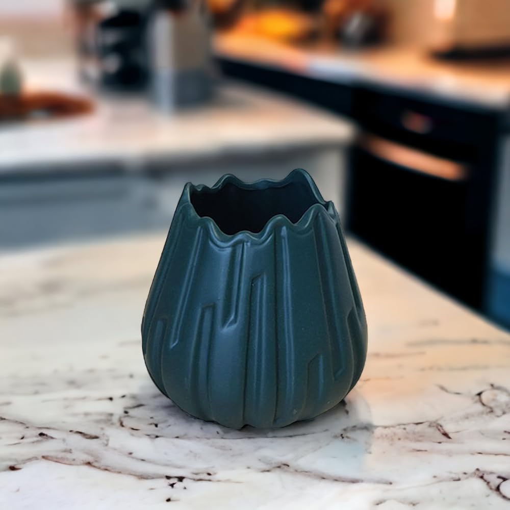 Vintage Mid-Century Modern Orange Ceramic Vase