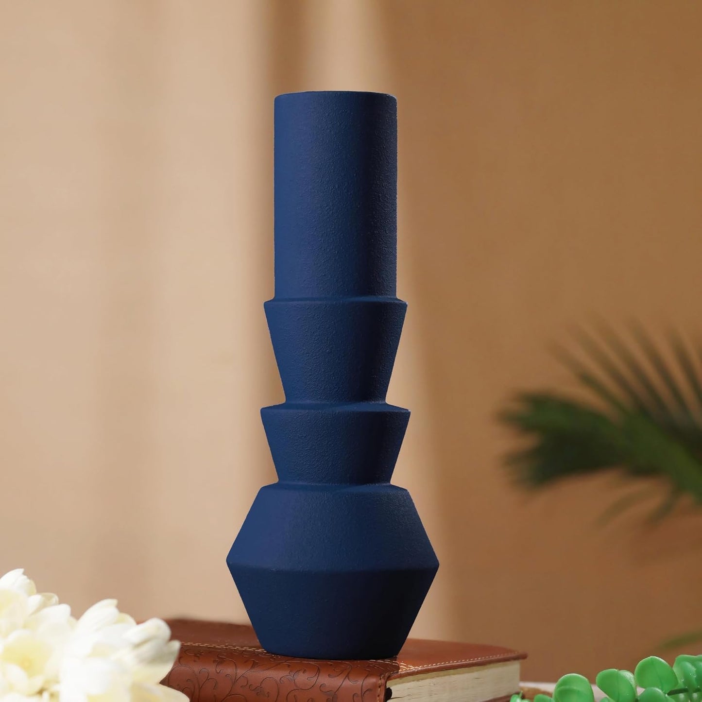 Premium Blue Ceramic Flower Vase