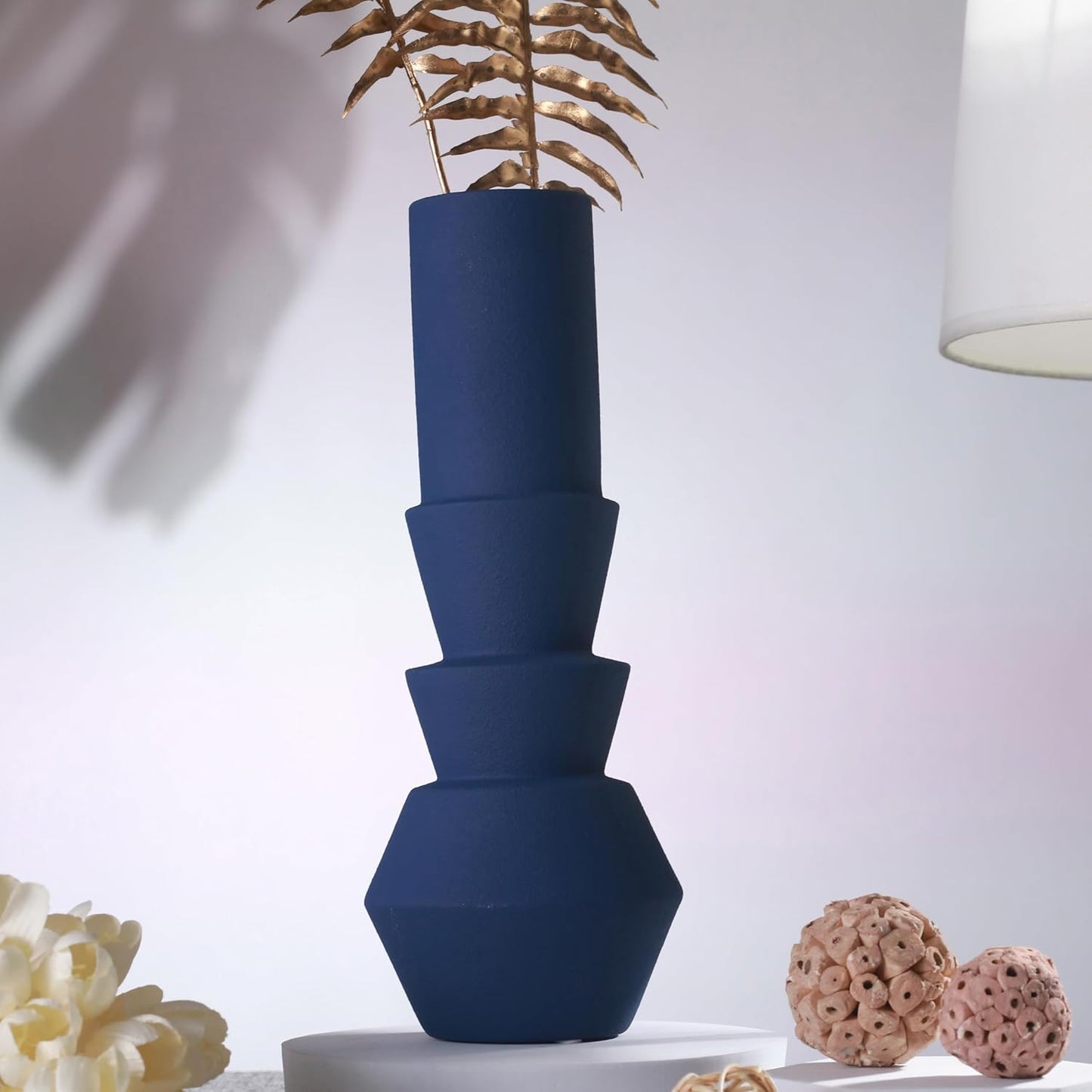Premium Blue Ceramic Flower Vase