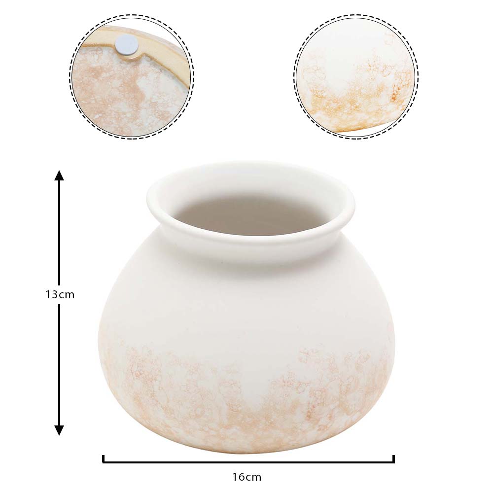 Round Textured Ceramic Vases