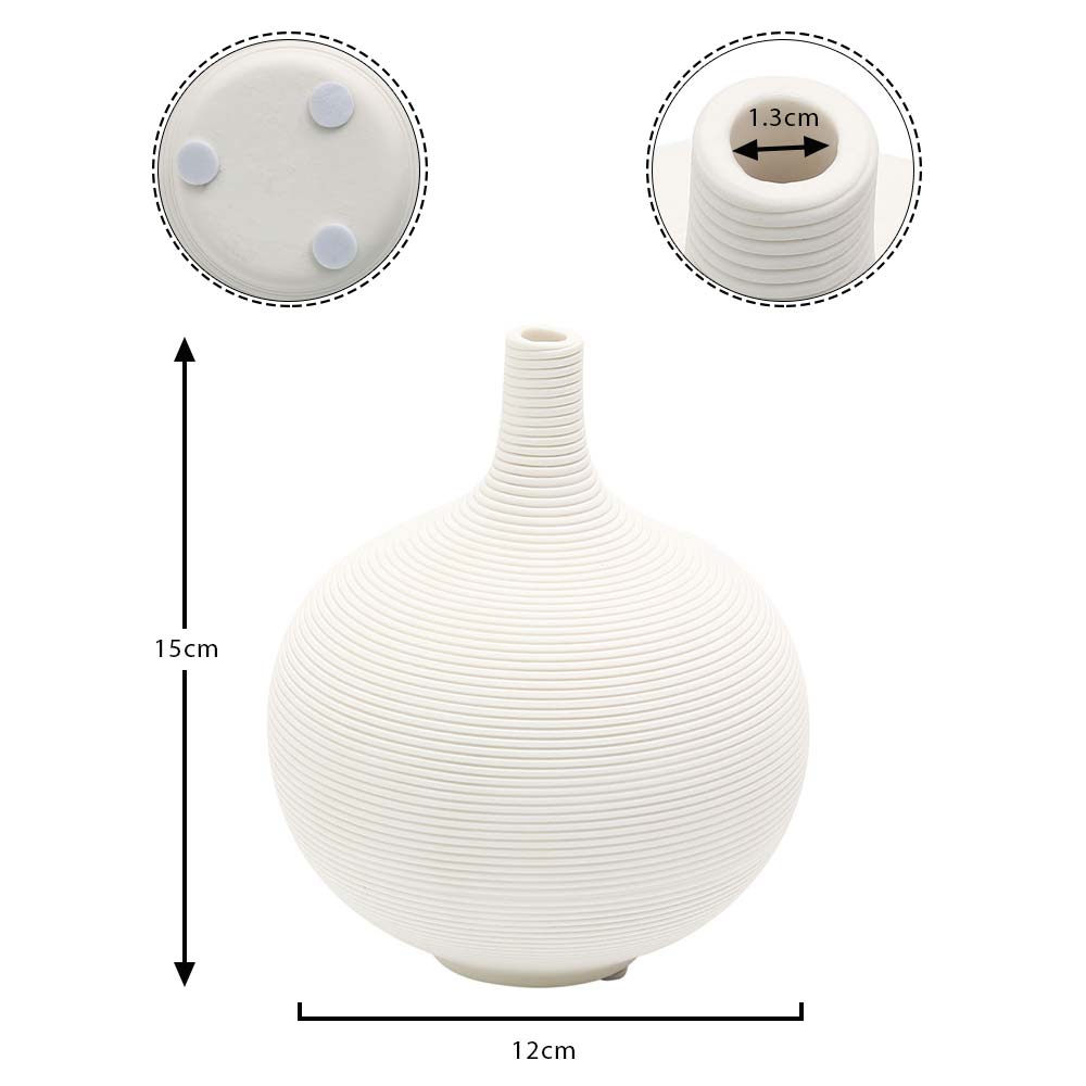 Nordic White Ceramics Vase