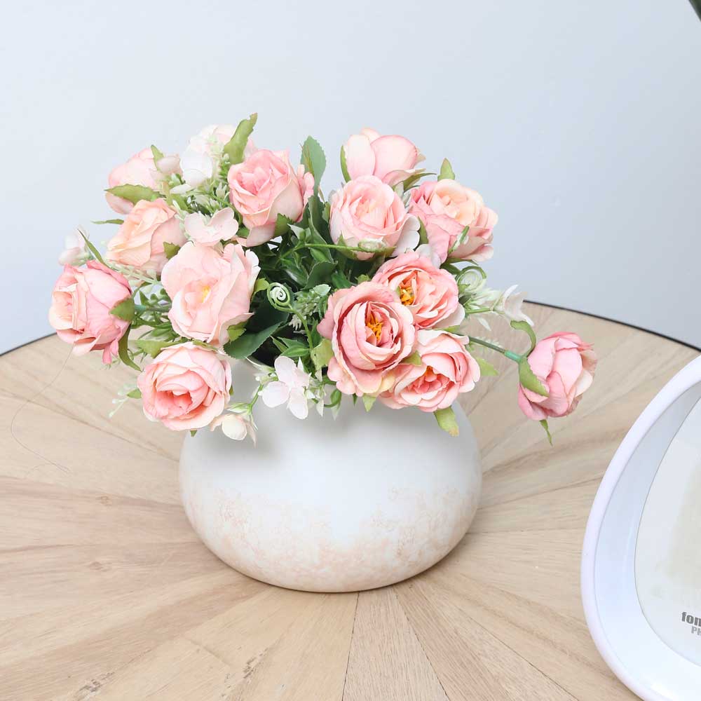 Round Textured Ceramic Vases