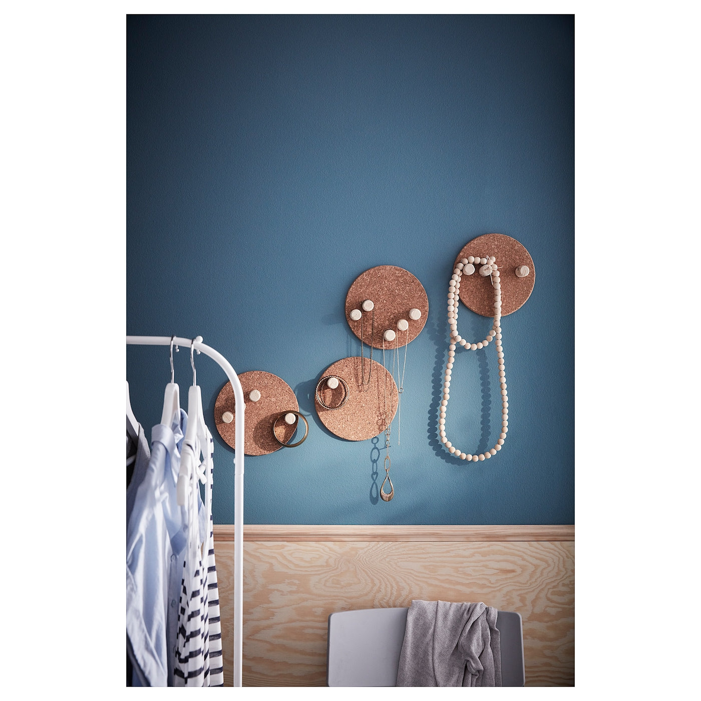 Round Reversible Cork Coaster Set