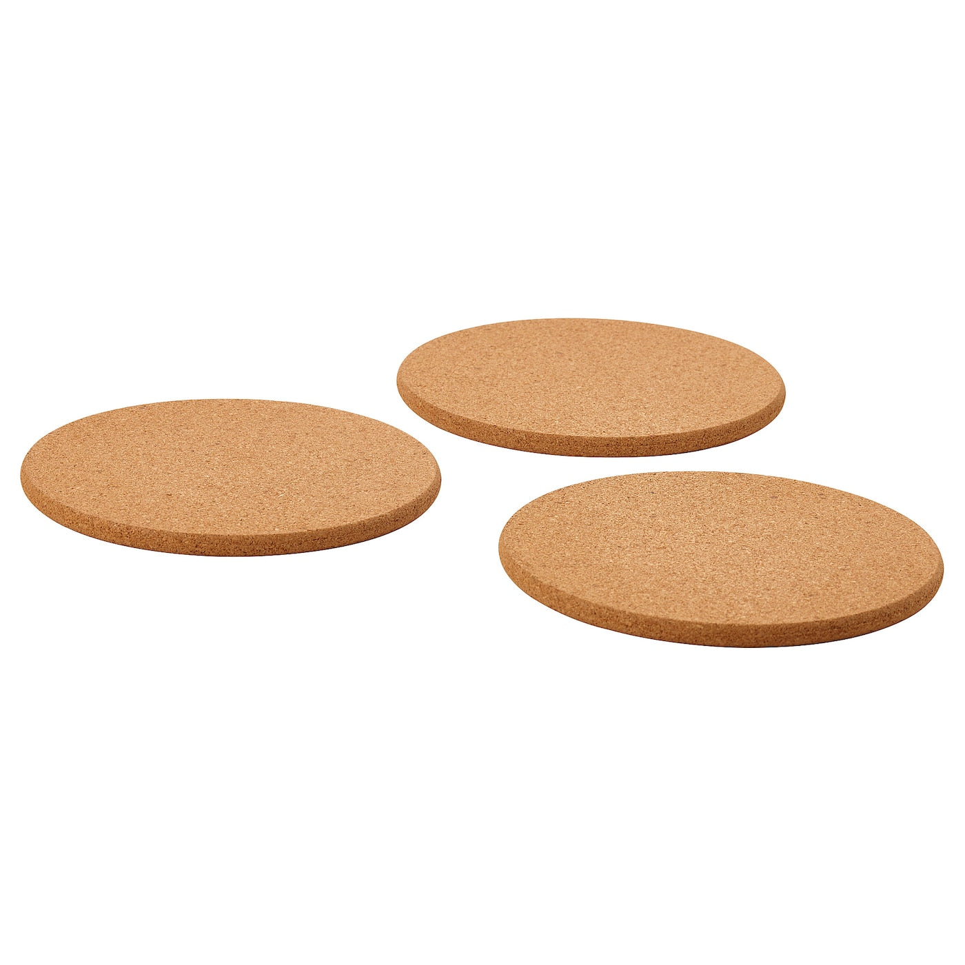 Round Reversible Cork Coaster Set
