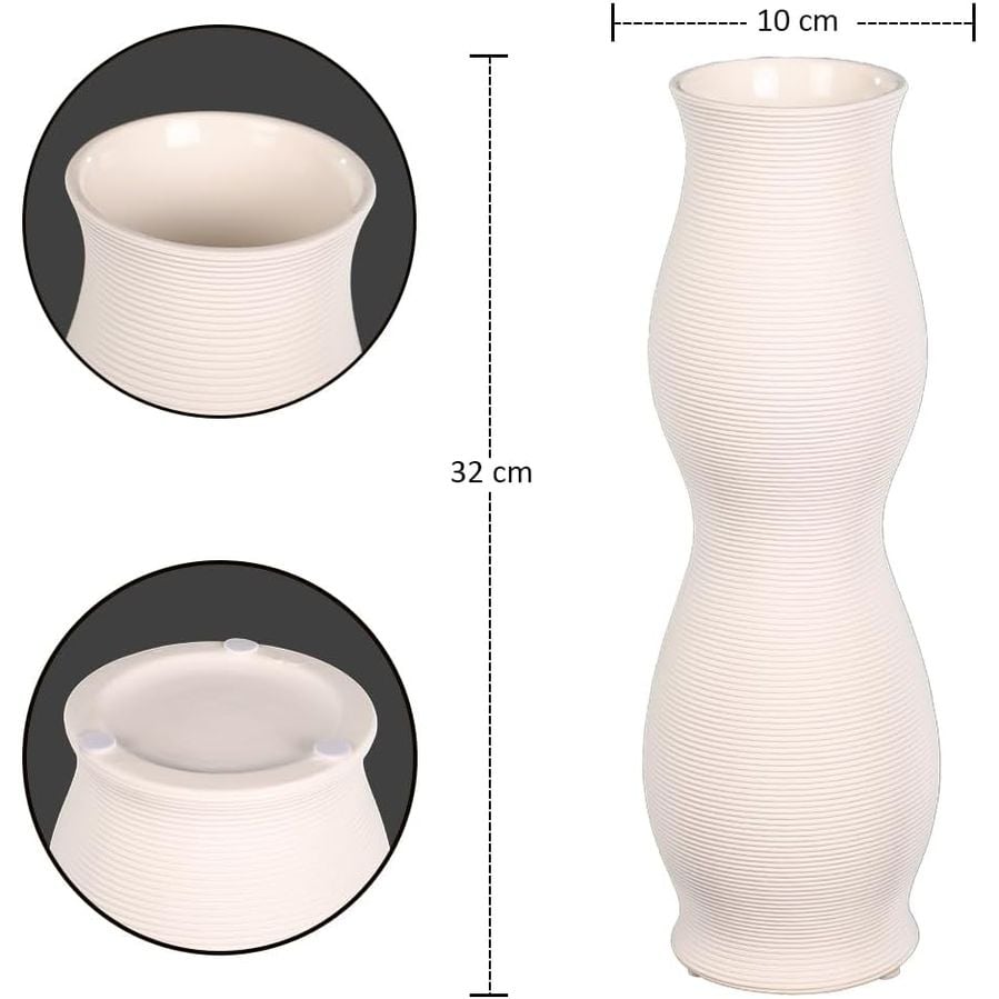 White Ceramic Vases
