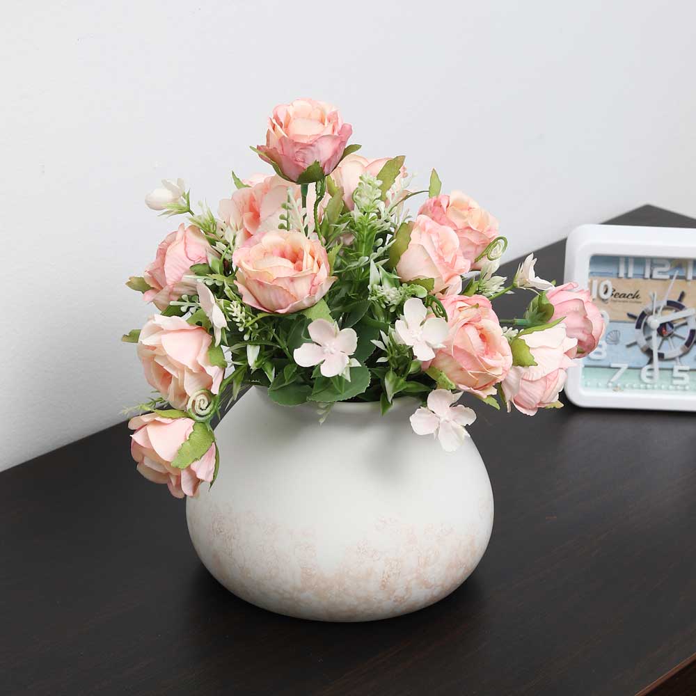 Round Textured Ceramic Vases