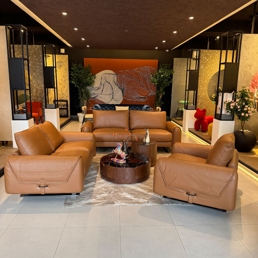 Chester Leather Sofa Set