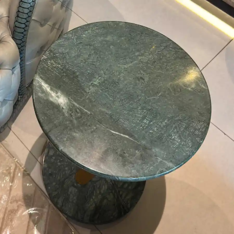 Pedestal Marble Side Table