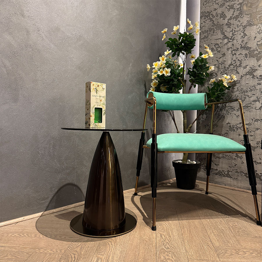 Obsidian Halo Side Table