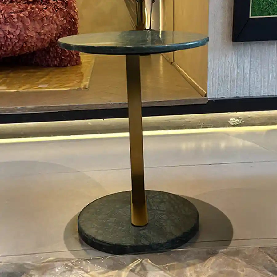 Pedestal Marble Side Table