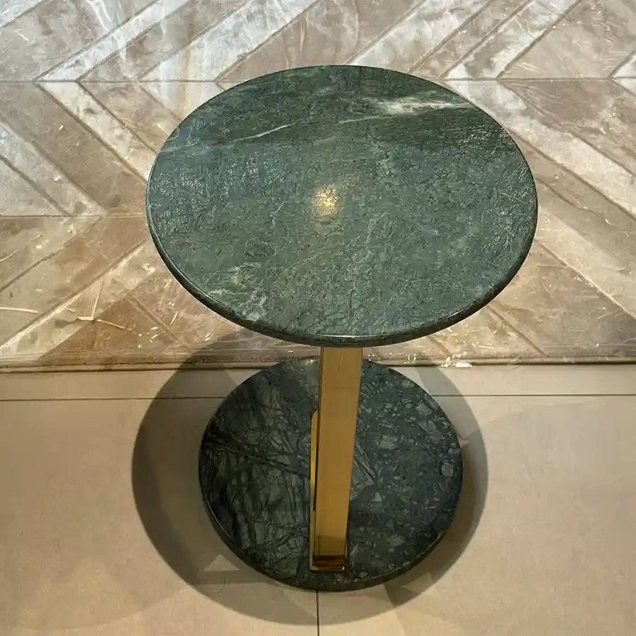 Pedestal Marble Side Table