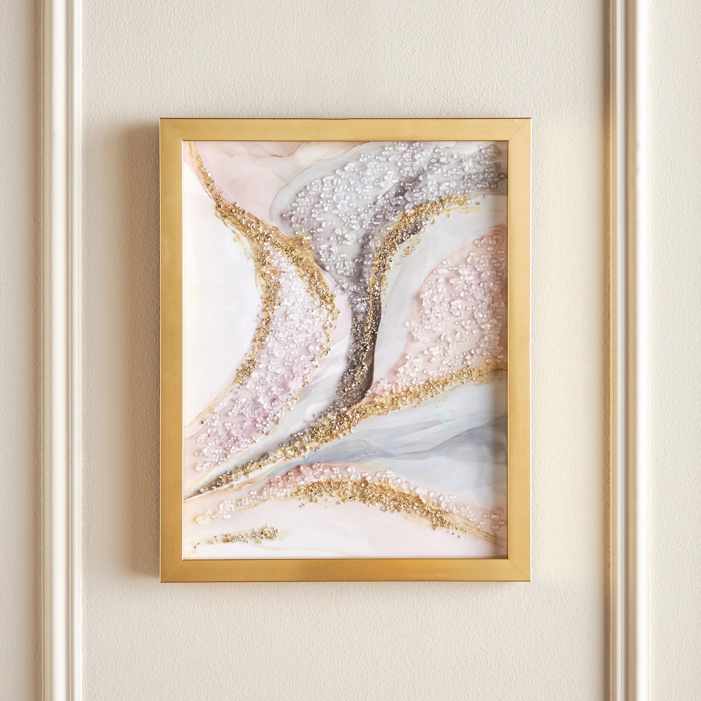 Zaire Jewelled Framed Wall Art - 40x50 cm