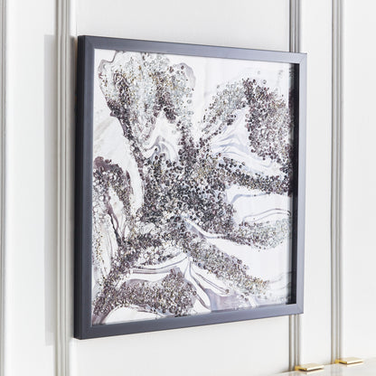 Jabari Jewelled Framed Wall Art - 60x60 cm