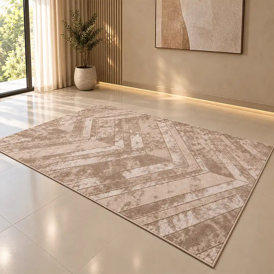 Mocha Abstract Rug