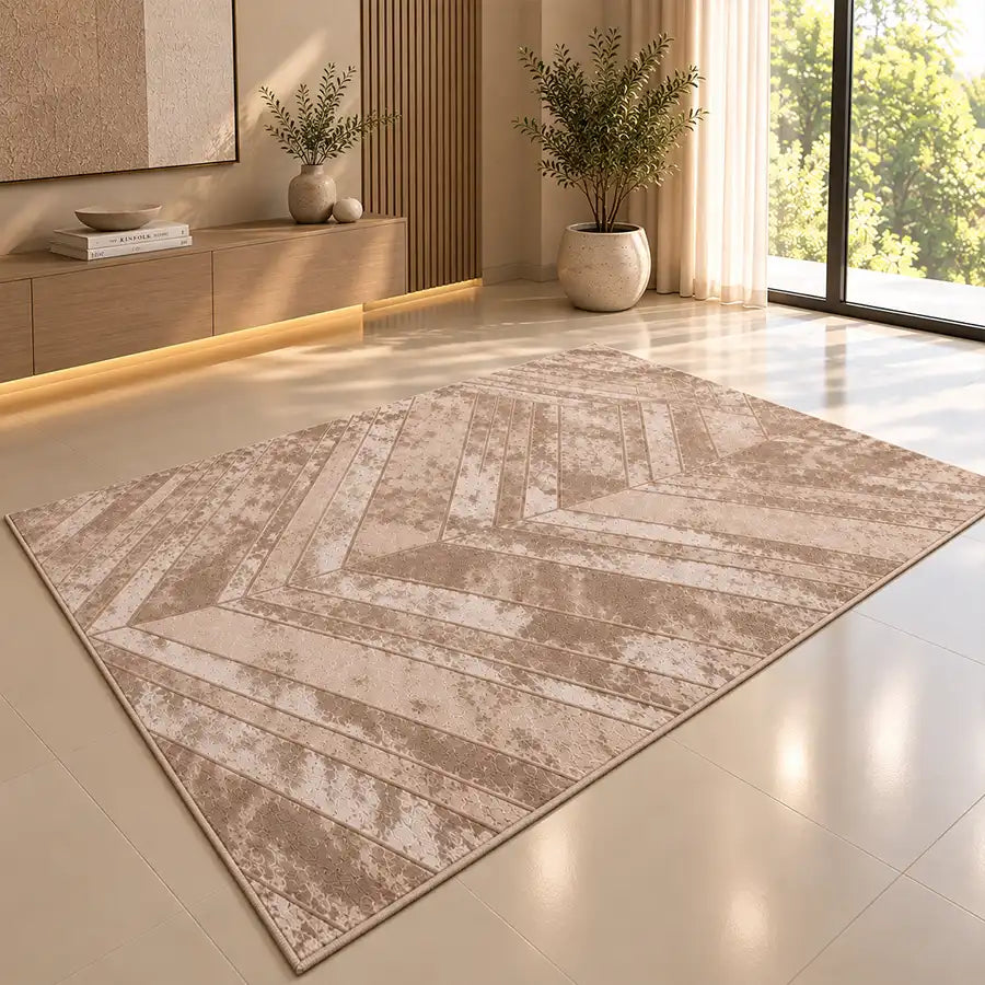 Mocha Abstract Rug
