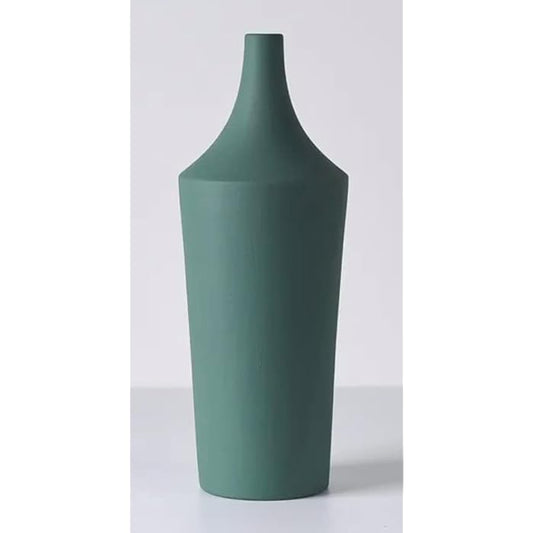 Elegant Teal Ceramic Vase