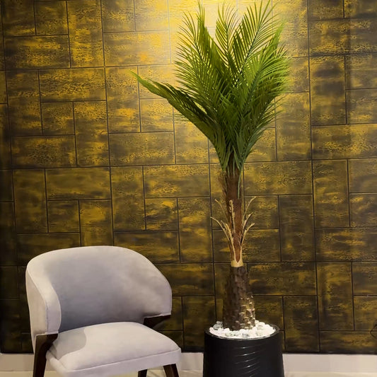 Sago Palm with Medium Spiral Planter
