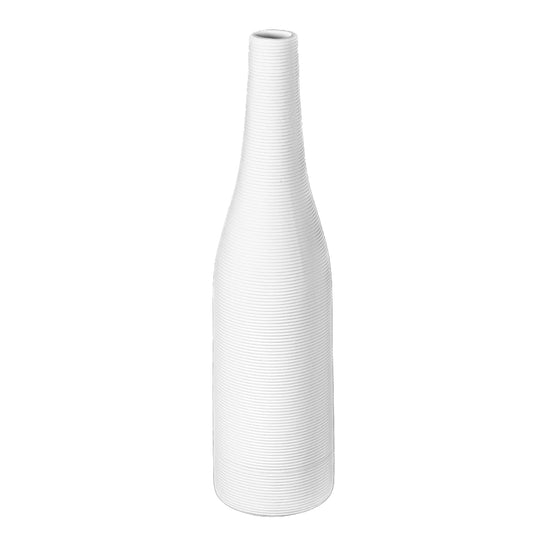 White Textured Ceramic Vase