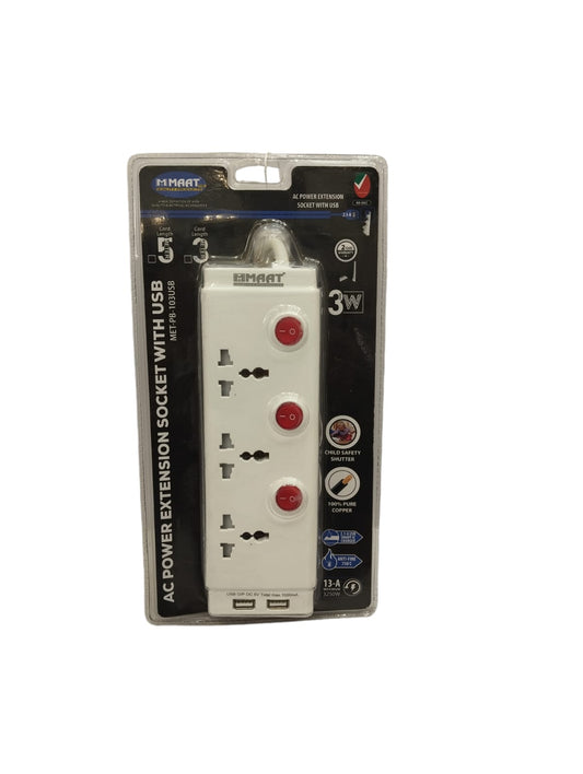 Pro Extension 3Way MET-PB-103USB