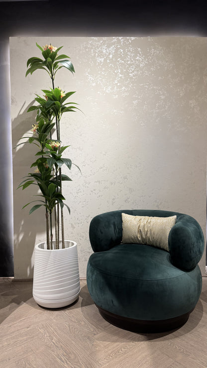 Plumeria (XL) with Medium Spiral Planter