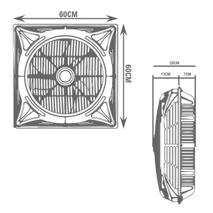 Surface Ceiling Fan with LED