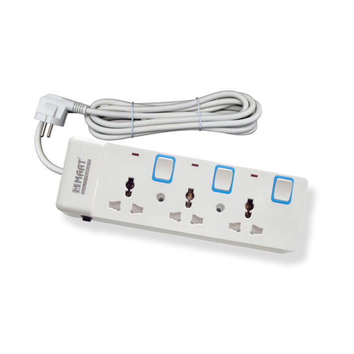 3-Way Extension Socket – 3M/5M with or without USB