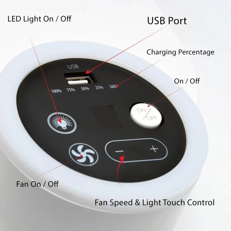 Rechargeable Table Fan