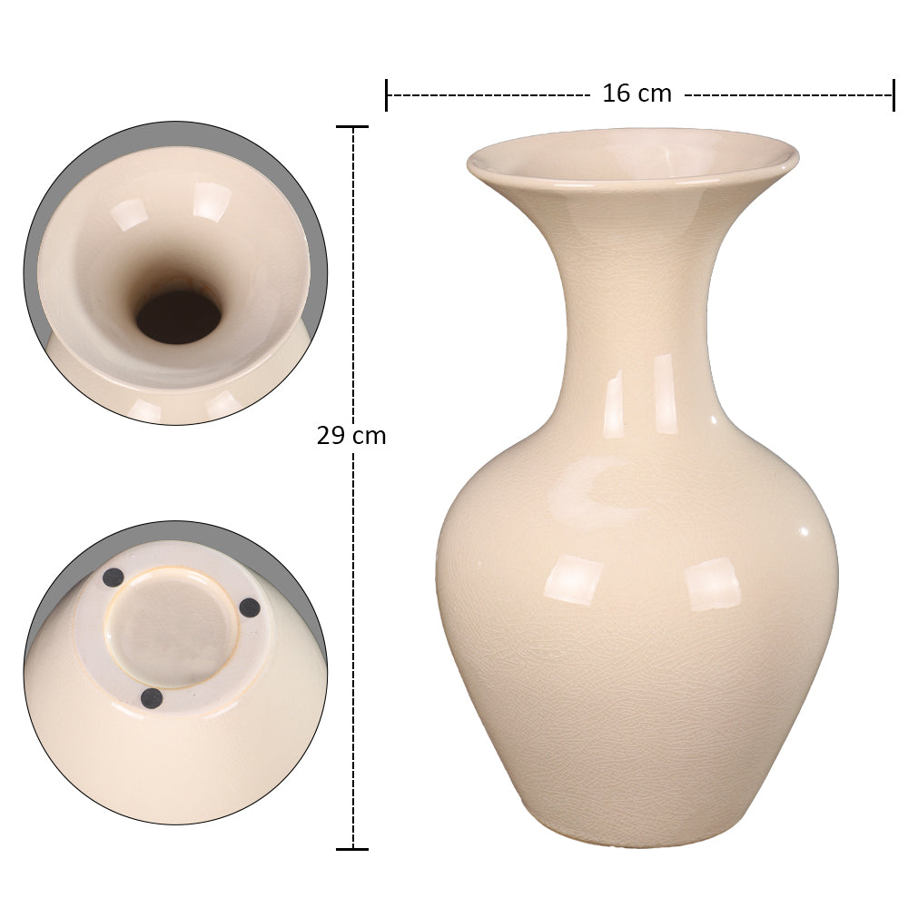 Cream Modern Ceramic Vases