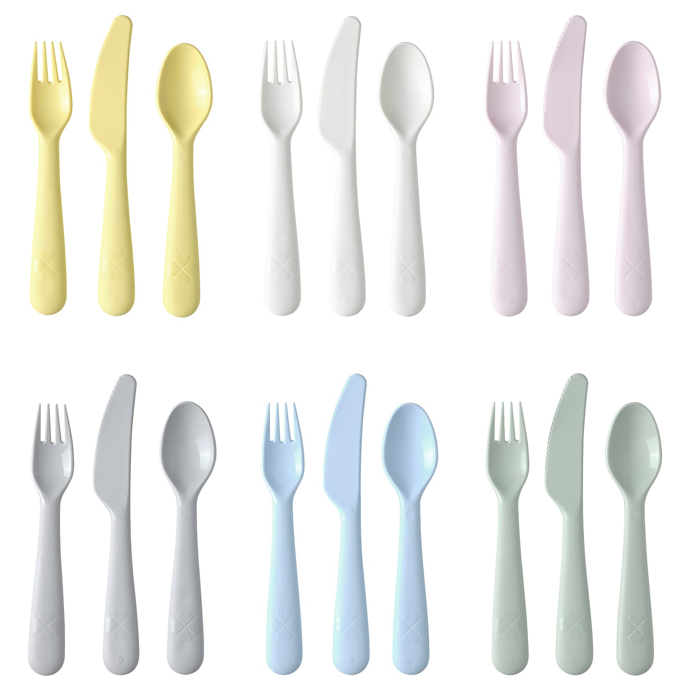 KALAS 18-Piece Cutlery Set, Mixed Colors