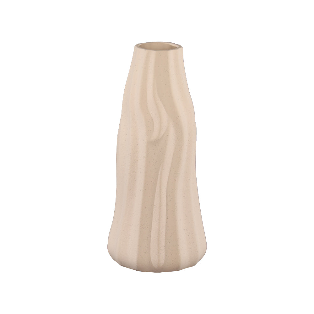 Ceramic Vase with Tree Bark Texture